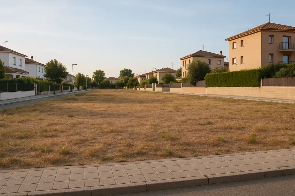 Terreno en venta con enfoque para decidir entre comprador particular o promotora