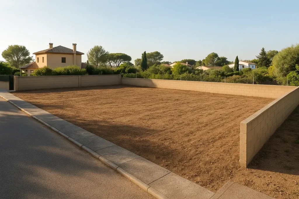 Terreno limpio y ordenado preparado para venderse con mejor presentación desde el primer día