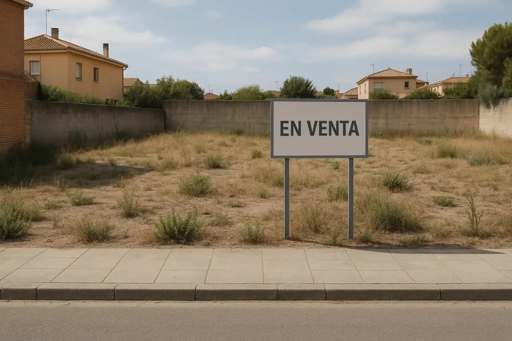 Terreno en venta sin llamadas ni interés de compradores en una zona urbana o periurbana