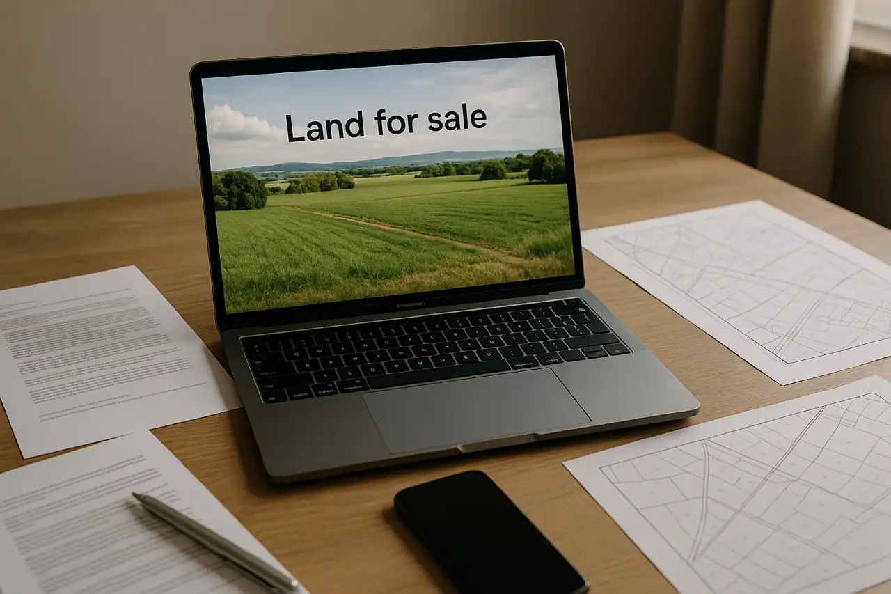 Preparación de anuncio genérico para terreno en venta con poco valor percibido