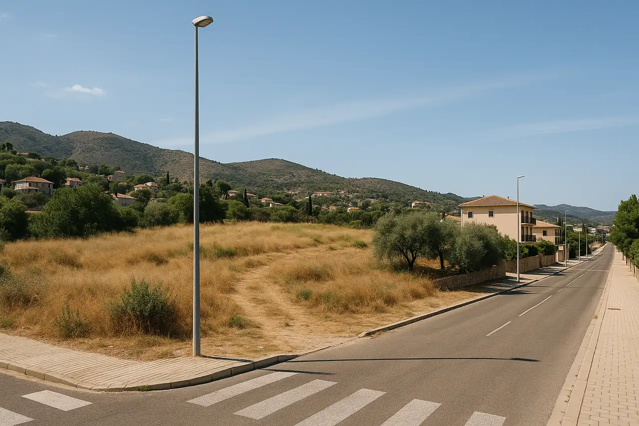 Entorno y accesos de un terreno que un comprador revisa antes de hacer una oferta