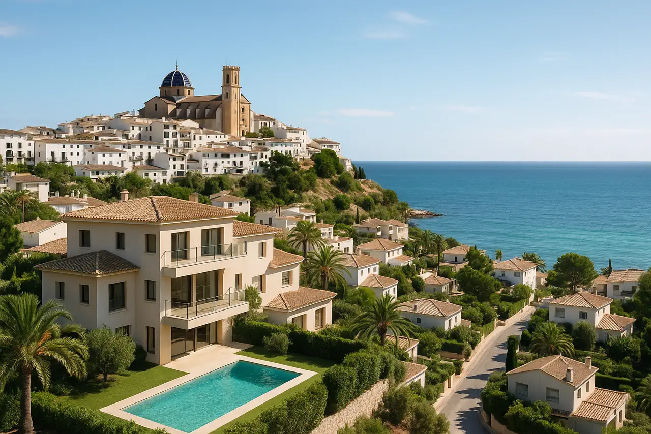Entorno de Altea con mar y zonas residenciales de alta demanda