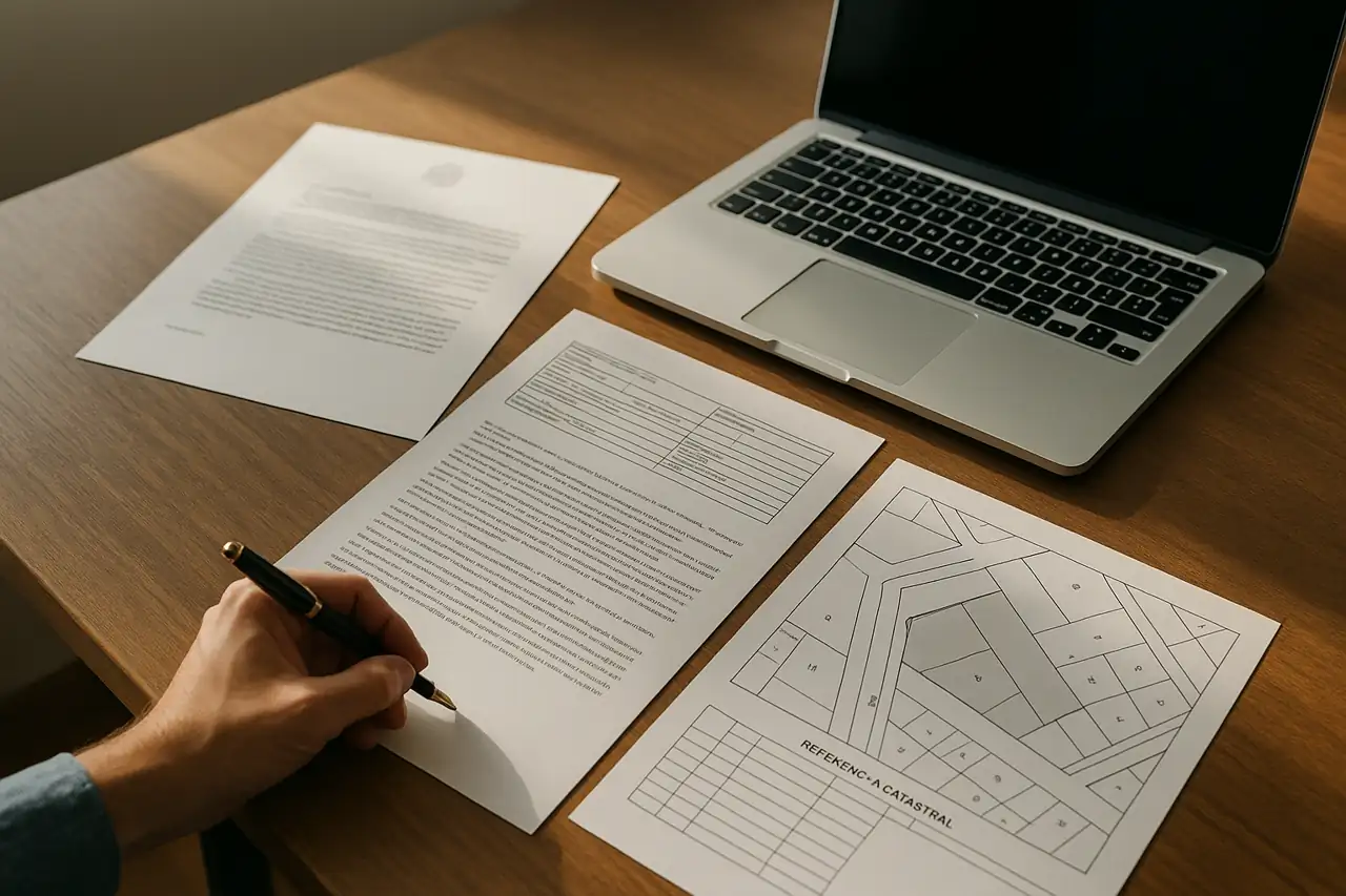 Documentación ordenada para vender un terreno y generar confianza en compradores reales