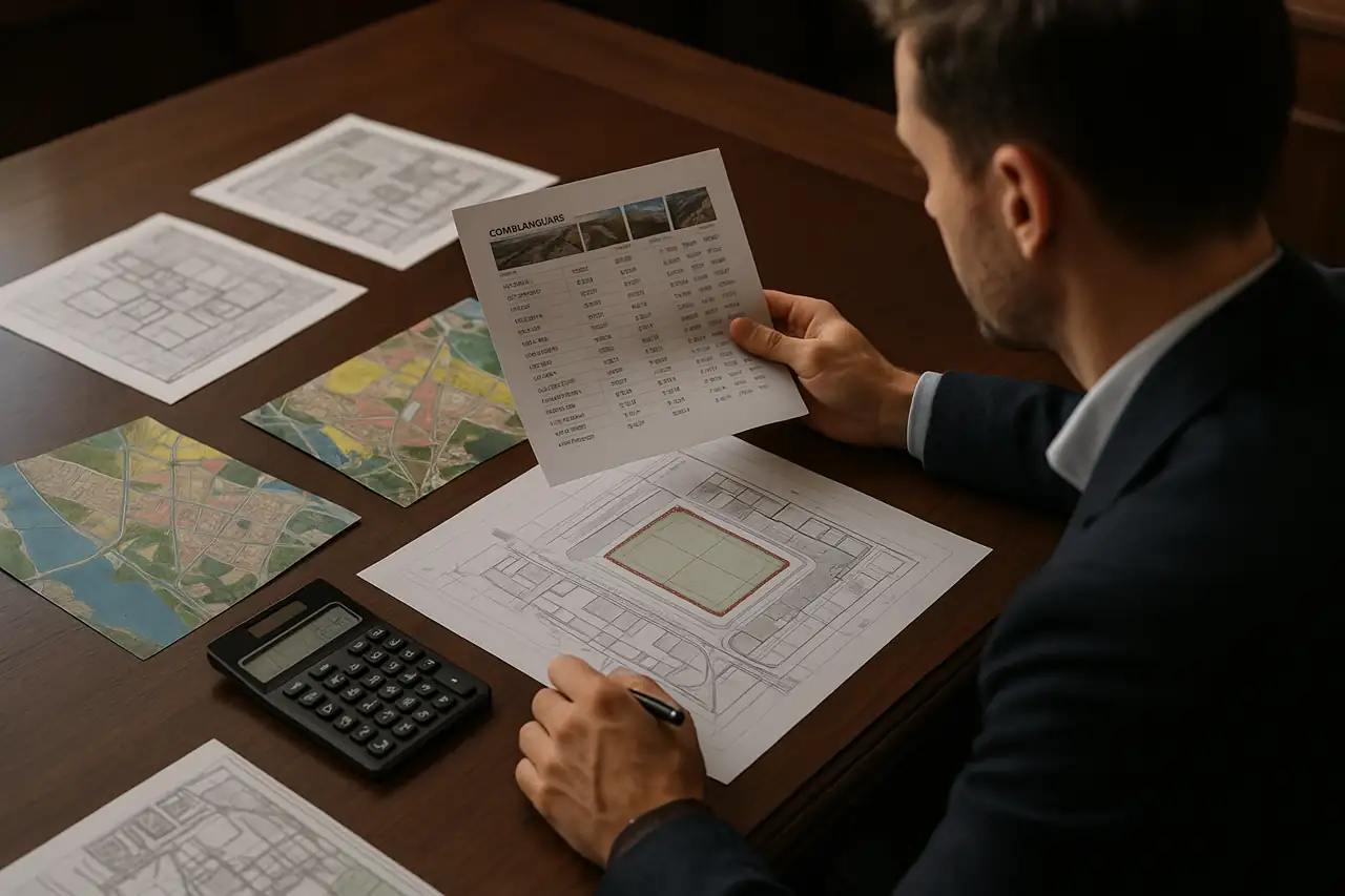 Análisis profesional con comparables y calculadora para saber cuánto puede valer un solar