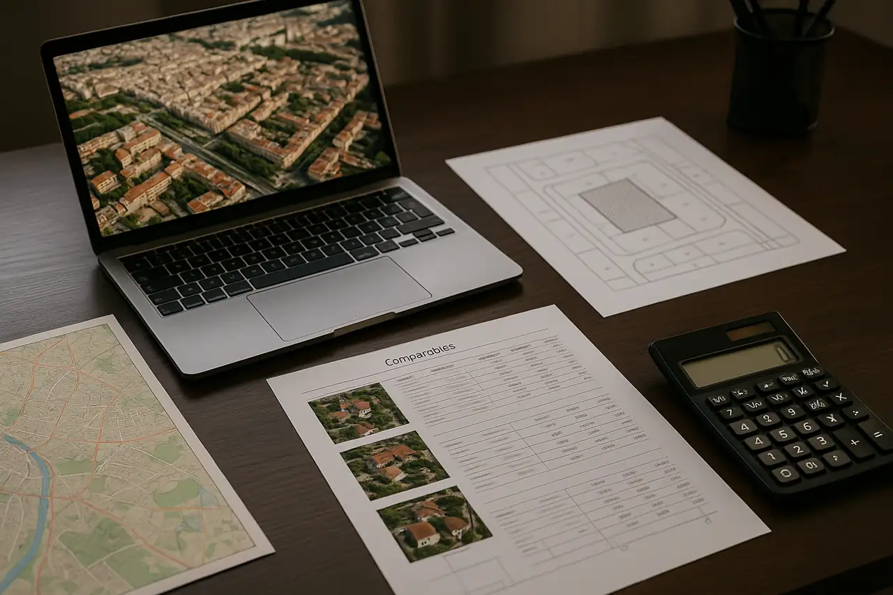 Análisis de precio, comparables y estrategia de salida para vender un terreno con criterio