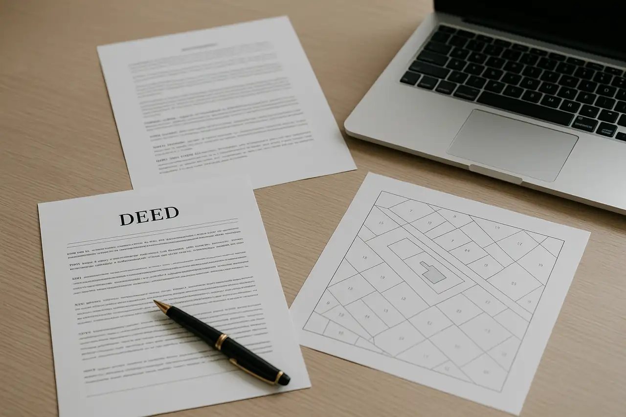 Documentación de terreno ordenada para transmitir confianza a compradores interesados