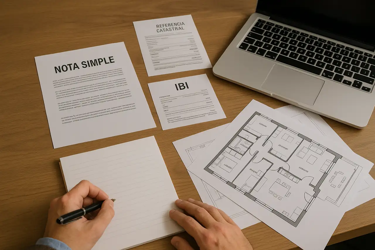 Documentación de terreno en venta organizada para dar seguridad a compradores reales
