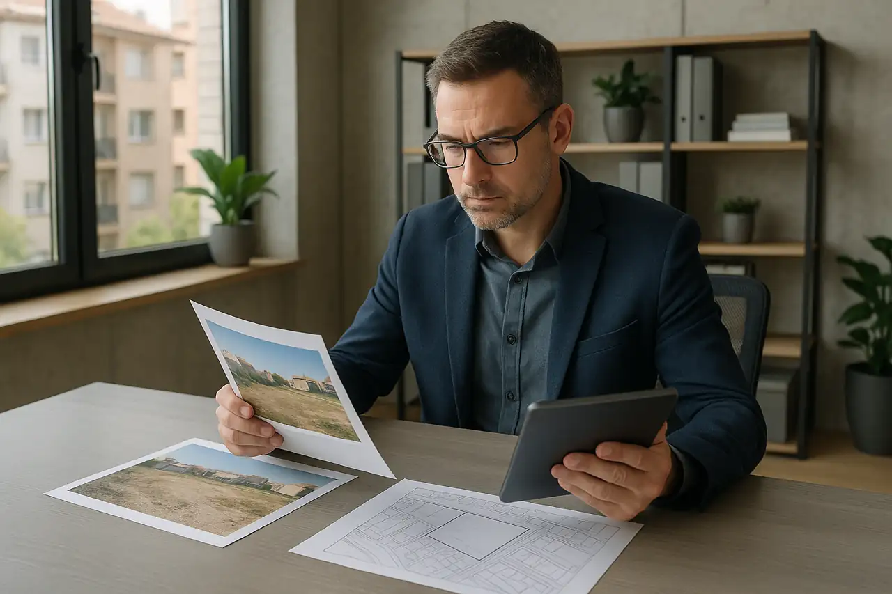 Preparación visual y comercial de un solar urbano para atraer compradores cualificados