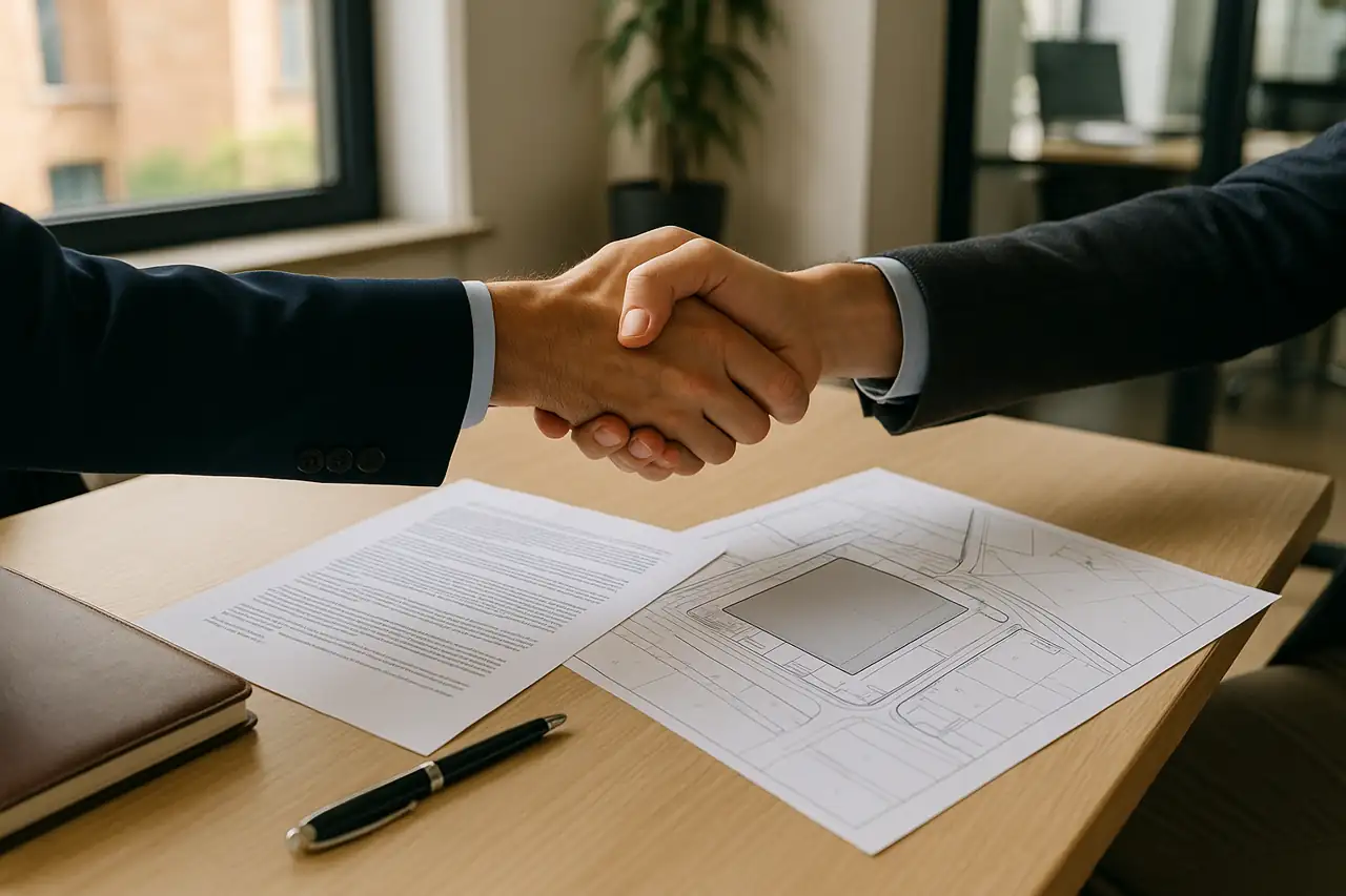 Acuerdo final para vender un solar con documentación clara y precio bien argumentado