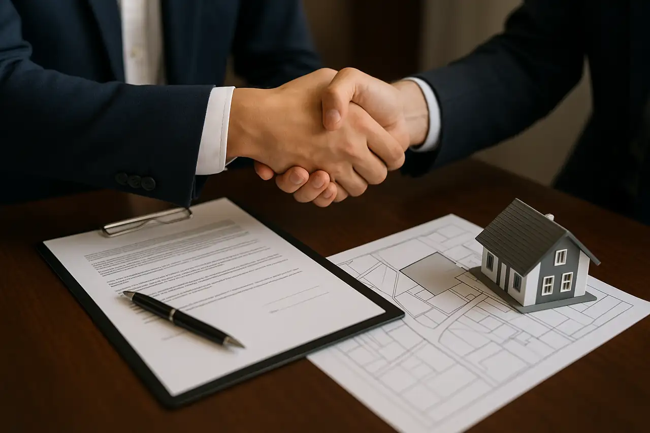 Cierre de venta de terreno tras elegir el comprador adecuado entre particular o promotora