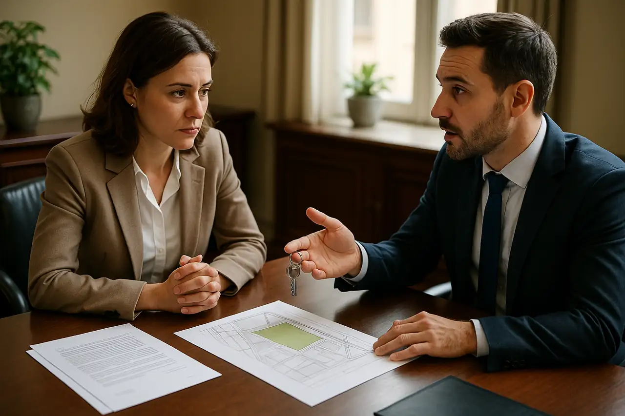 Negociación seria con comprador interesado en adquirir un terreno