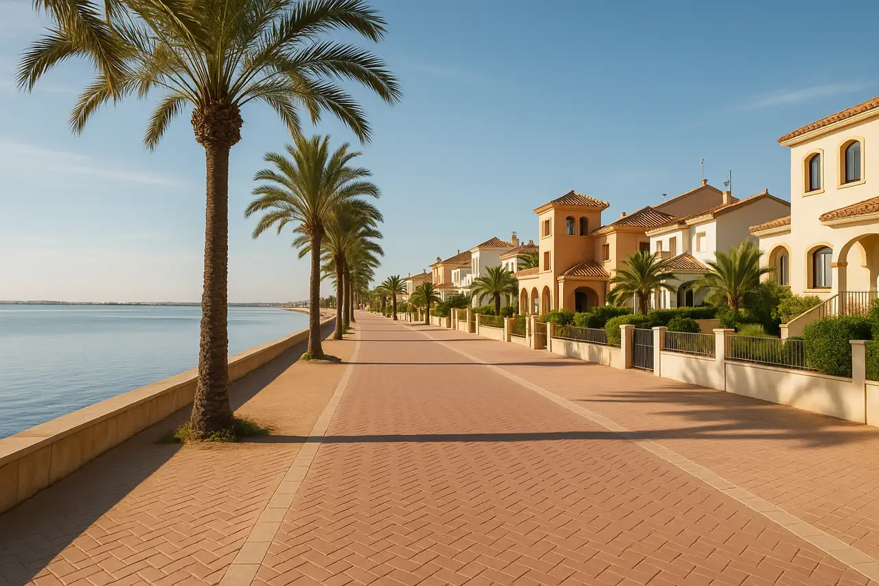 Entorno de San Javier cerca del Mar Menor con paseo y ambiente residencial