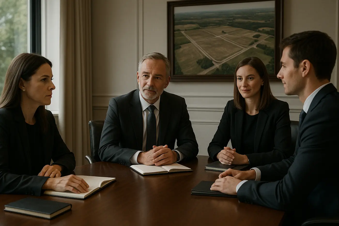 Equipo profesional de VenderTerreno con enfoque exclusivo y confidencial