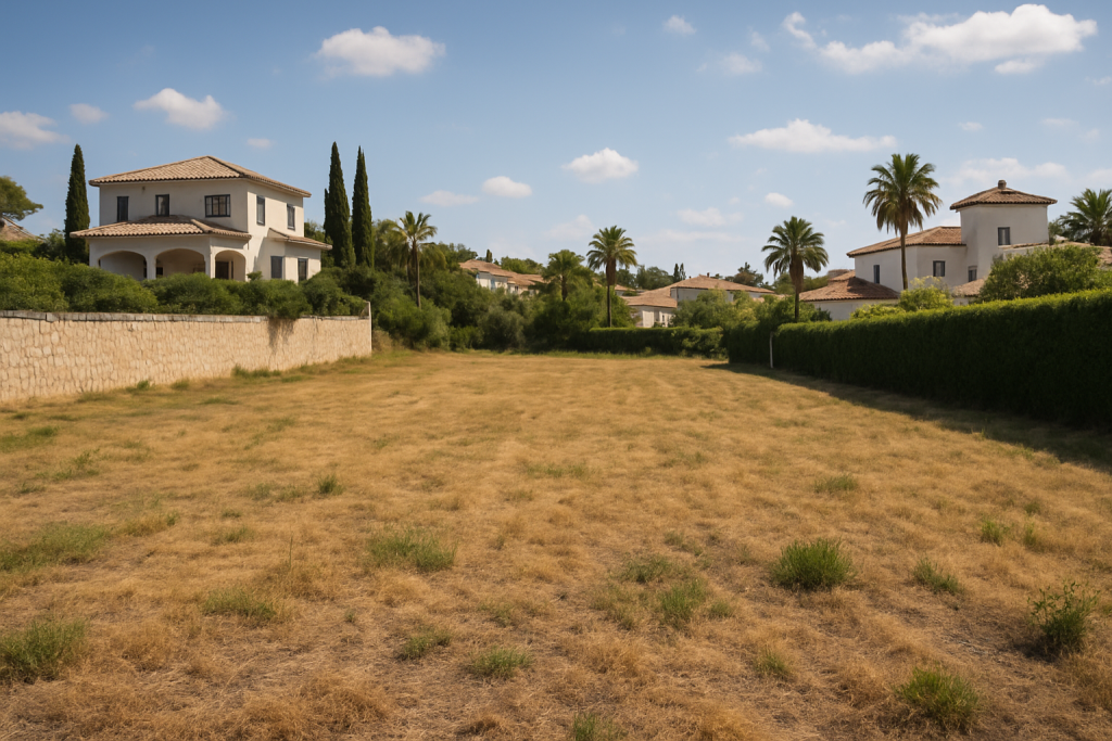 Imagen principal realista para un artículo sobre vender un terreno rápido