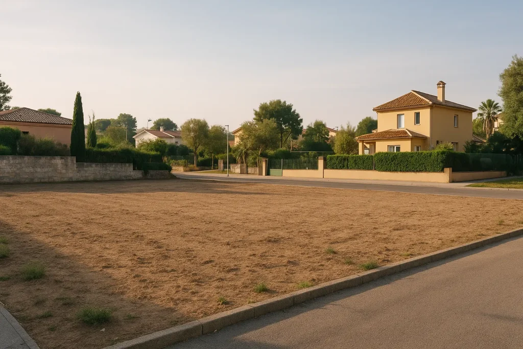 Terreno heredado en venta con entorno cuidado y acceso visible