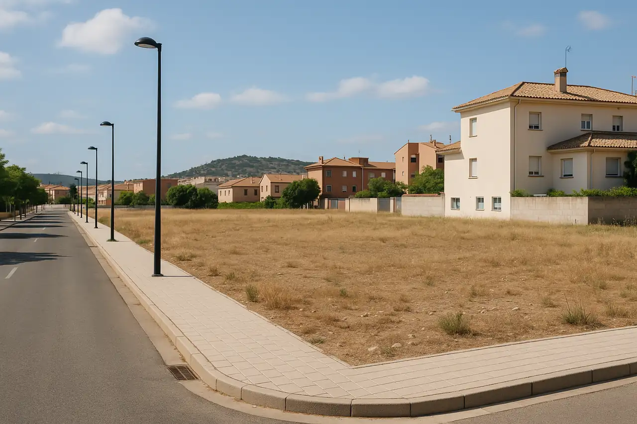 Accesos cómodos y entorno ordenado alrededor de un terreno en venta