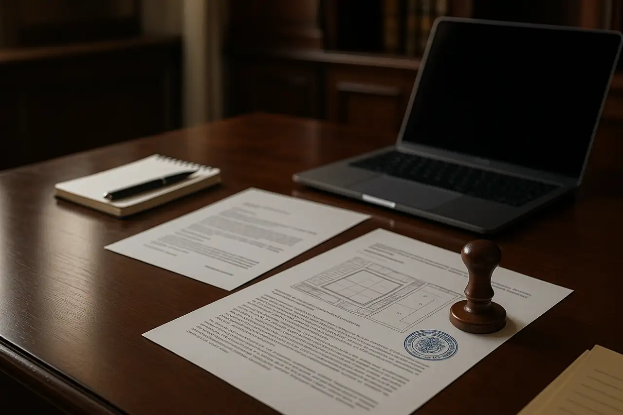 Revisión de cargas, deudas y anotaciones antes de aceptar una oferta por un terreno